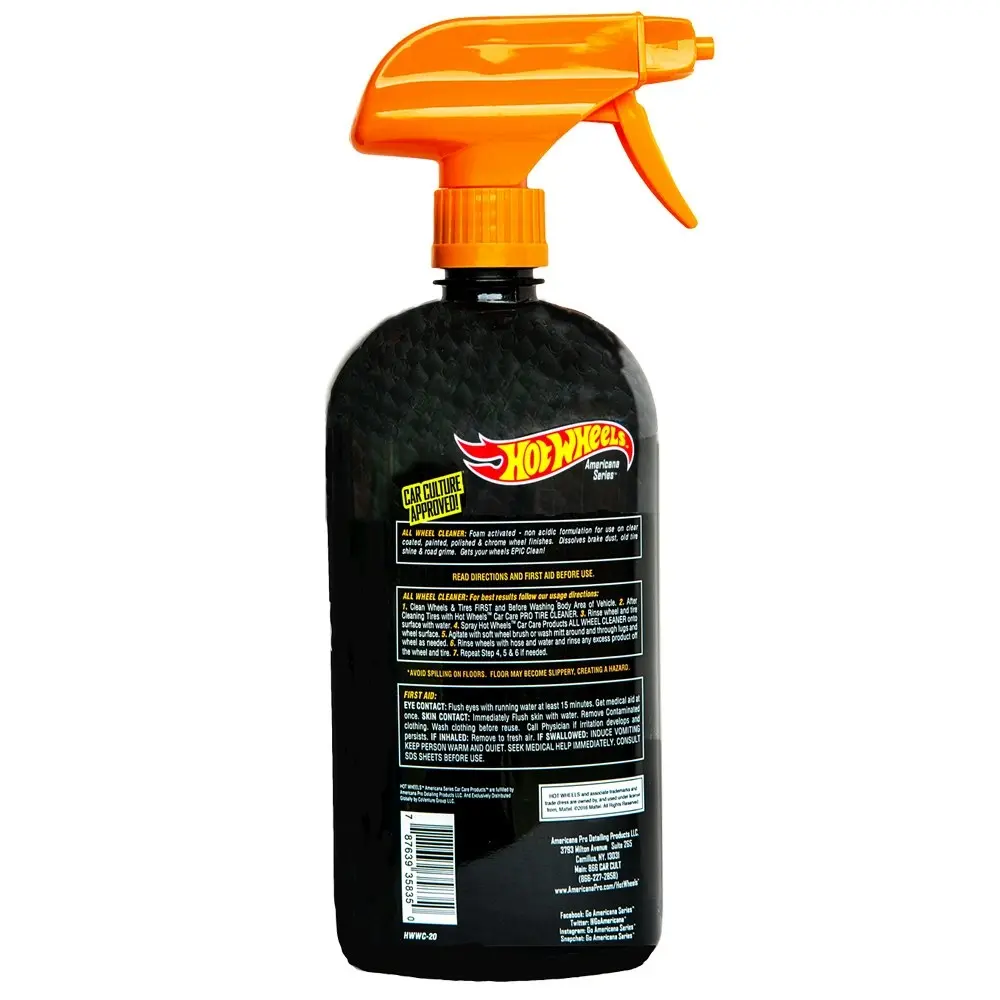 Hot Wheels All Wheel Cleaner Americana Series After Car Cleaner Spray 590ml