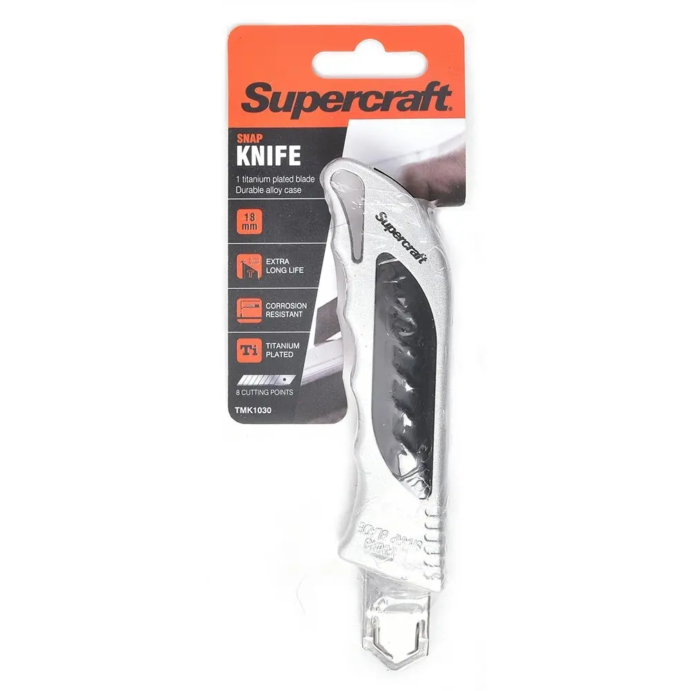 2x Supercraft Multipurpose Ultilty Knife/Box Cutter 18mm With 1 Snap Blade Set