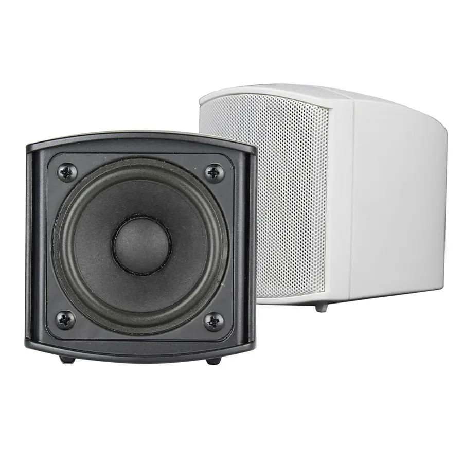 5x Pure Acoustics 100W Audio Satellite Speaker Wall Mountable w/Bracket White