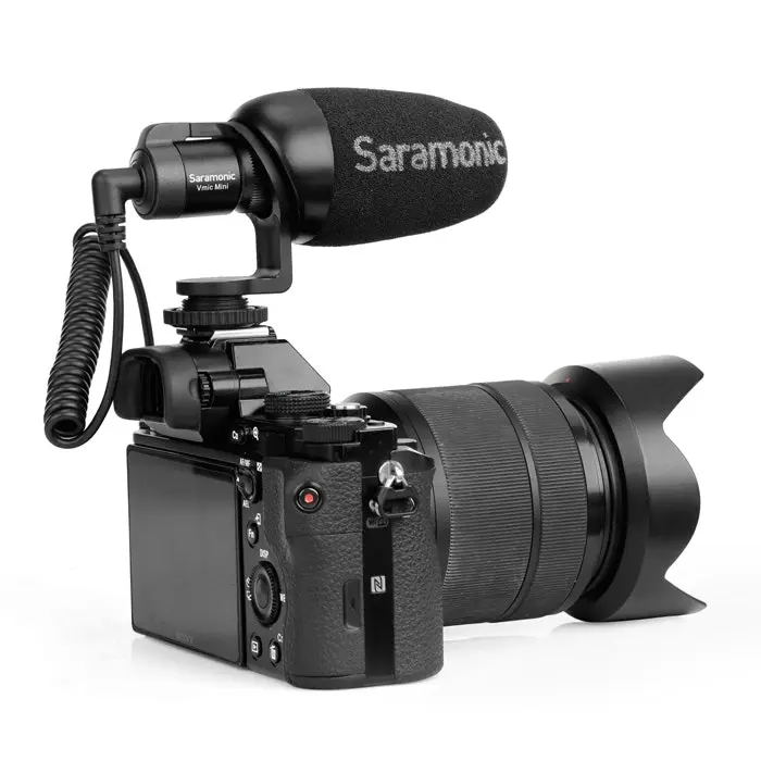 Saramonic Vmic Mini Condenser Video Microphone for DSLR/Camera Smartphone Black