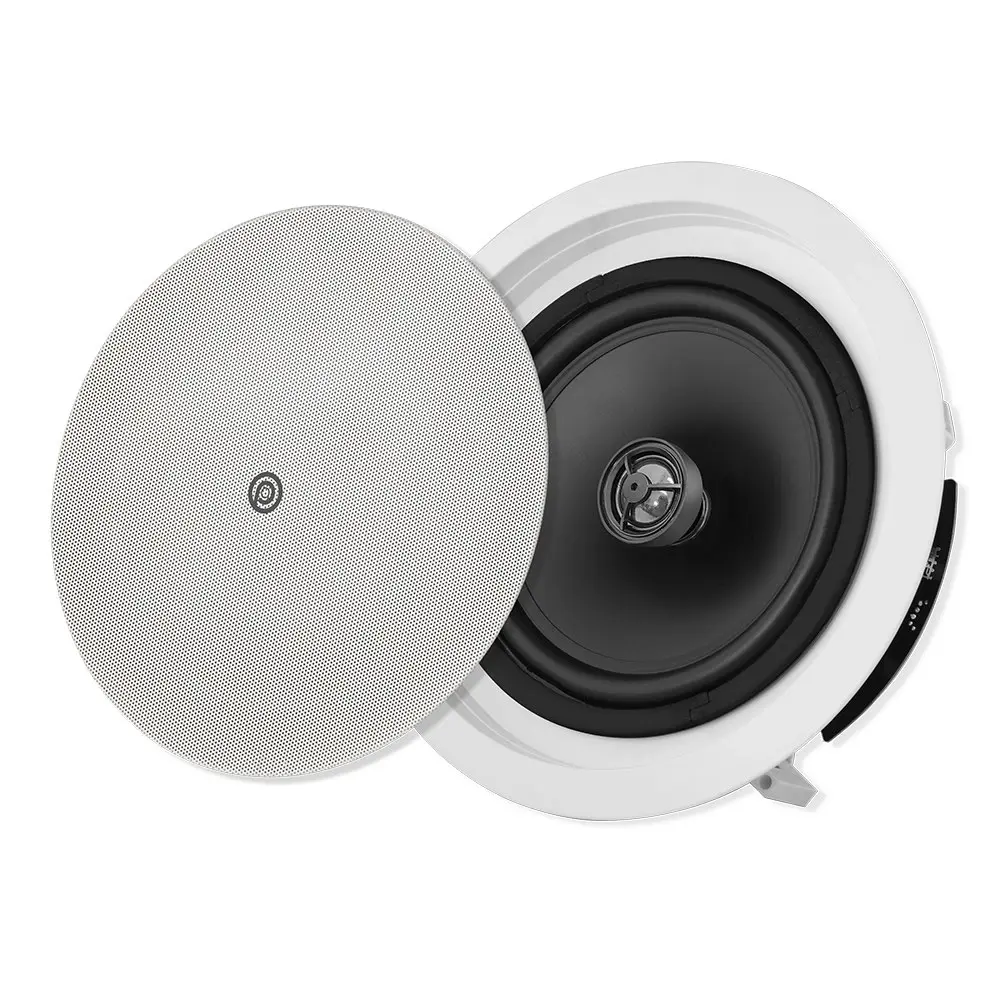 2x Pure Acoustics 5.25in 100W Home Theatre In-Ceiling Speaker Home Audio White