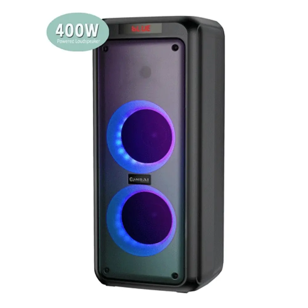 Sansai 400W Wireless Party Loud Speaker Portable Boombox w/Panel Lights/Display