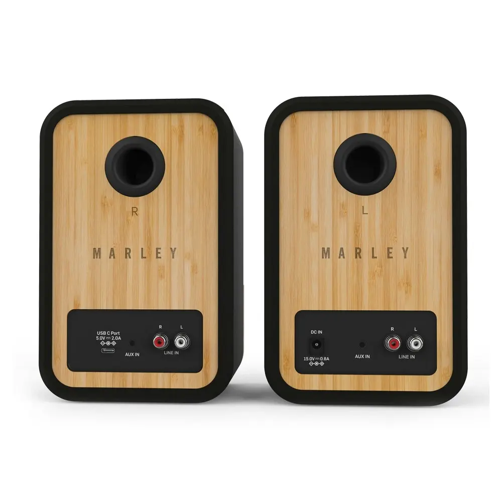 Marley Get Together Duo Bluetooth 5.0 Wireless Rechargeable Speakers RCA/AUX-IN