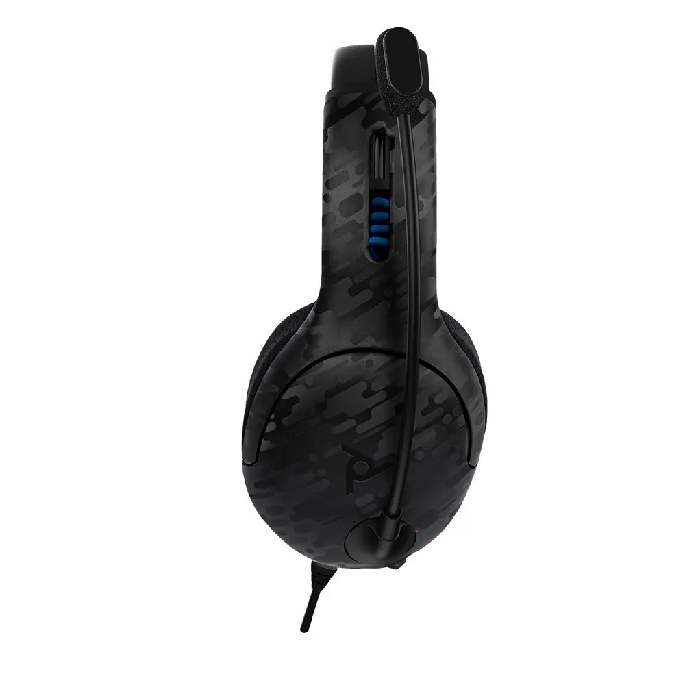 PDP Gaming LVL50 Wired Gaming Headset Black Camo For Playstation 5/4 Console