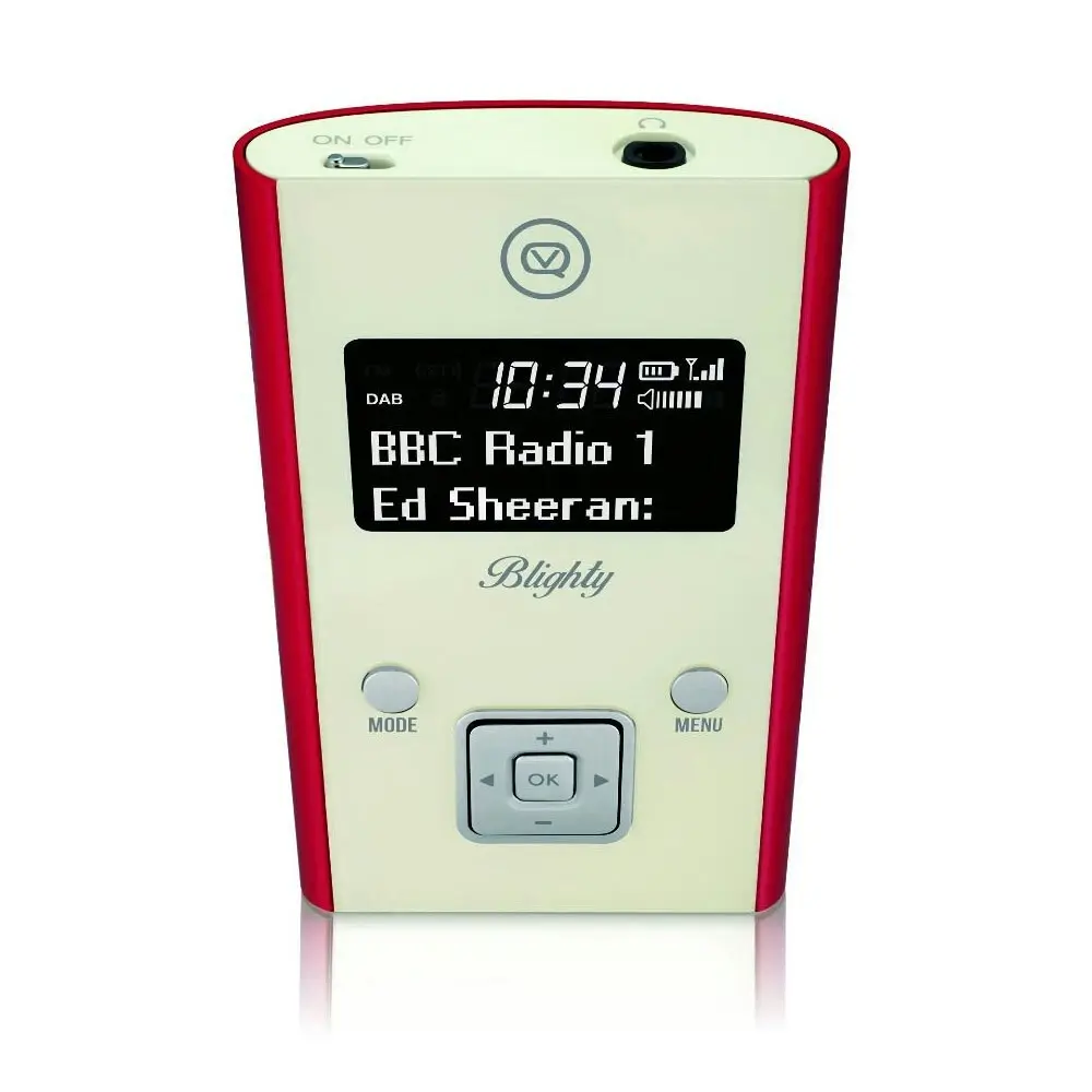 View Quest Blighty DAB+ Pocket Digital FM Radio/DAB Red