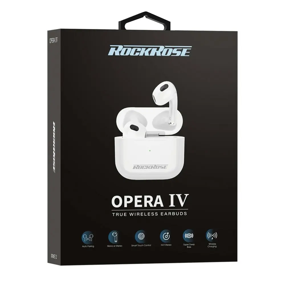 RockRose Opera IV True Wireless Bluetooth Earbuds Smart Touch Hi-Fi Stereo Music