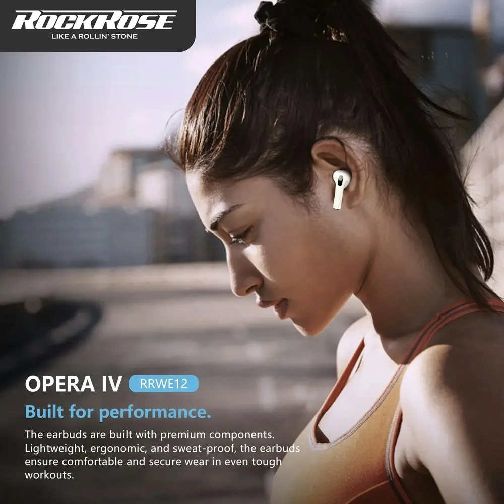 RockRose Opera IV True Wireless Bluetooth Earbuds Smart Touch Hi-Fi Stereo Music