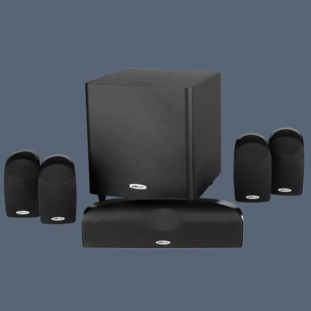 Polk Audio TL1600 5.1ch Subwoofer/Satellite Audio Sound Speaker System BLK