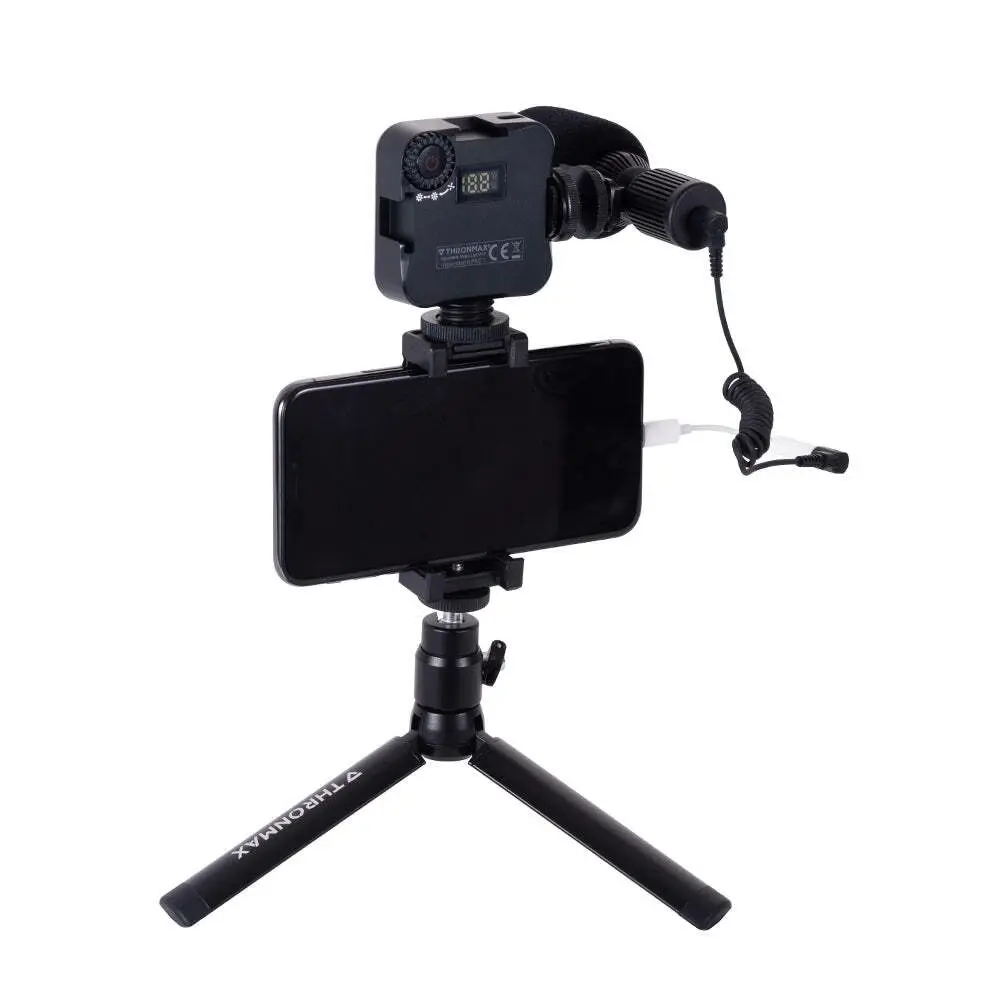 Thronmax StreamMic Vlogger Pro Streaming Kit w/Tripod/Light For Phones/Camera