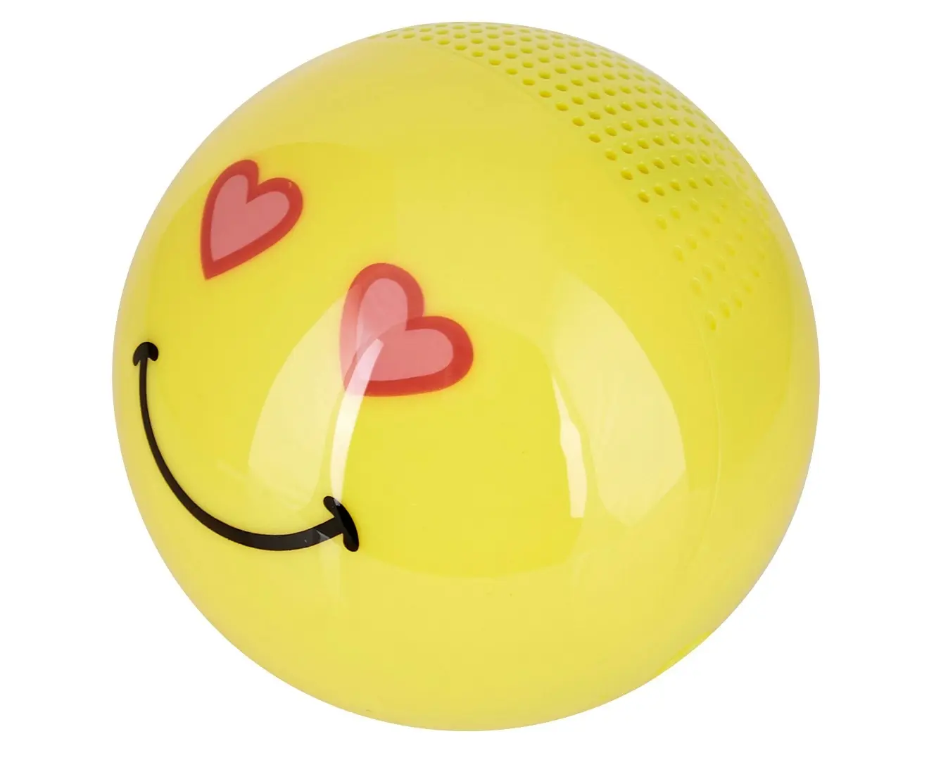 Carter Emoticon Audio Portable Wireless USB Bluetooth Speaker Heart Eyes Yellow