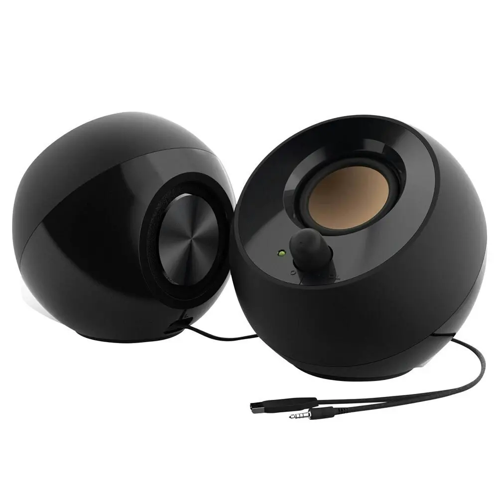 Creative Pebble 2.0 Desktop/Laptop Computer Speaker USB PC Sound/Stereo Black