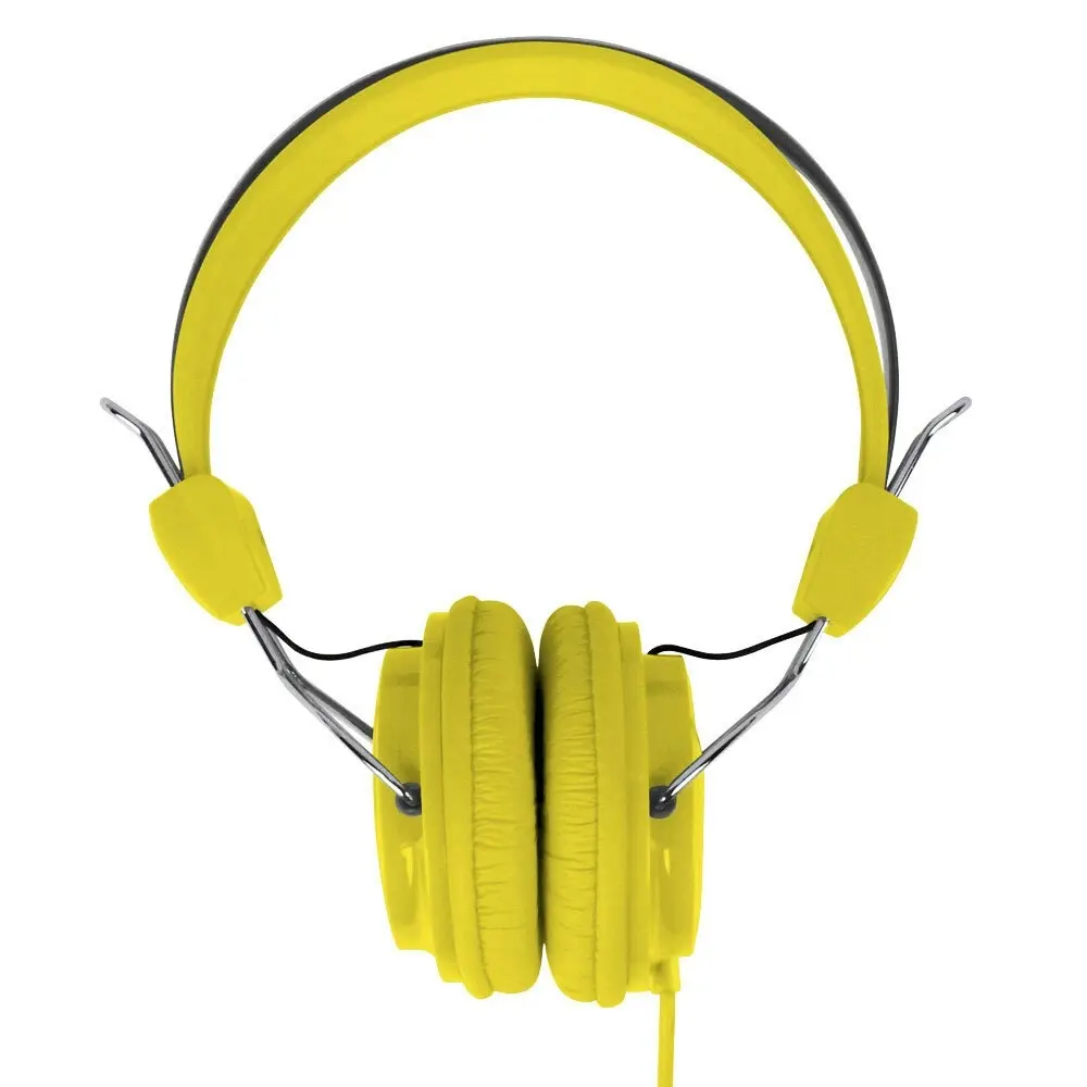 Laser Volume Restricted Stereo 3.5mm Over-Ear Headphones/Headset for Kids Yellow