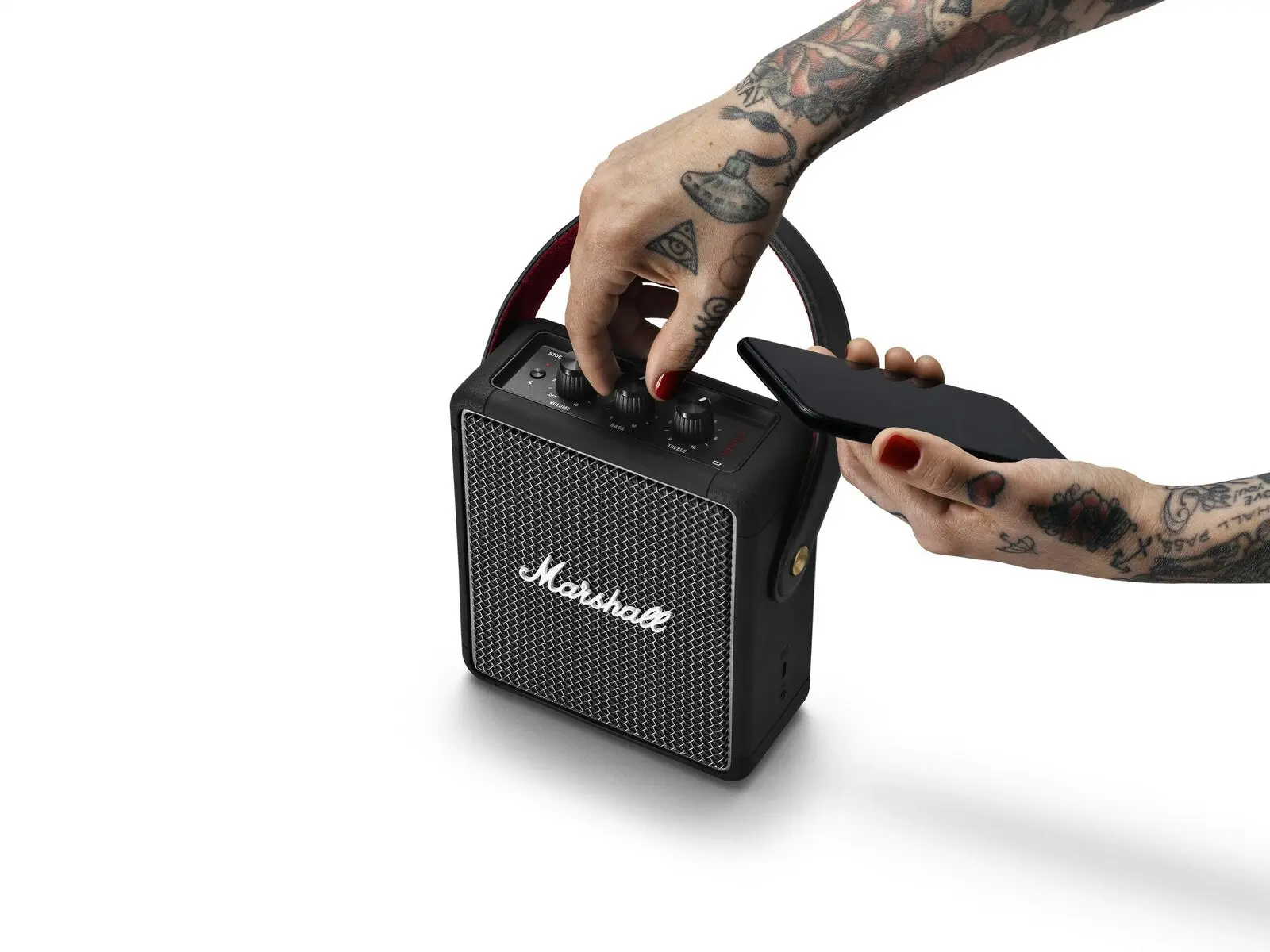 Marshall Stockwell II Portable Bluetooth Speakers For Mobile Phones Black/Brass