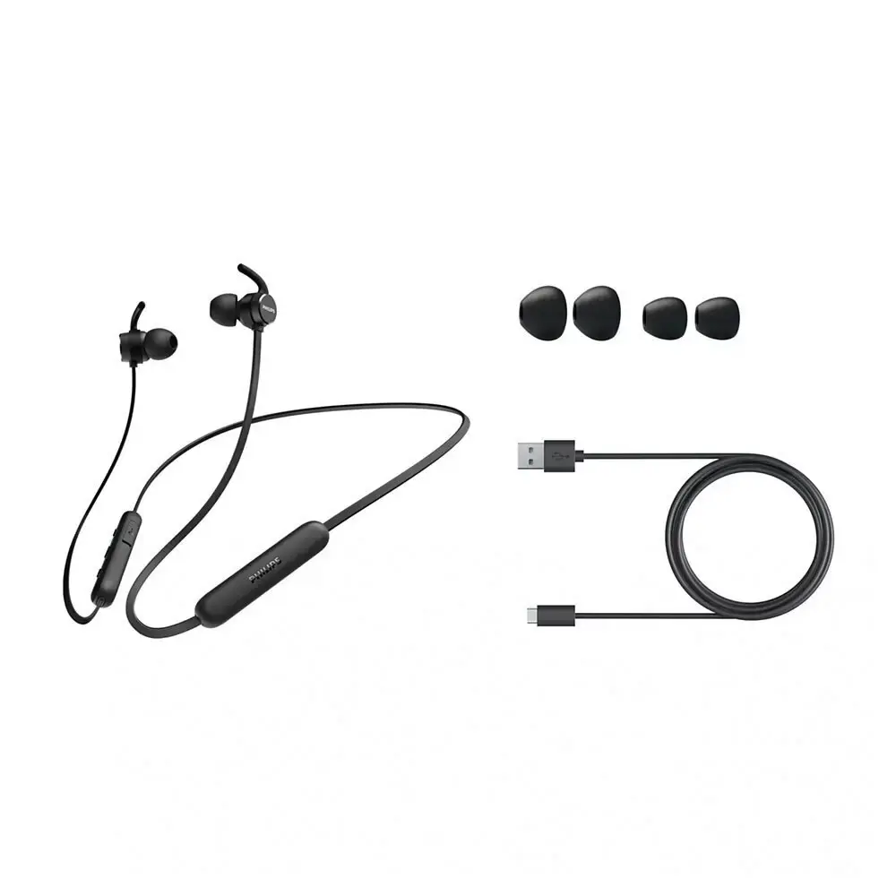 Philips in Ear Wireless Lightweight Headphones Comfort fit Bluetooth Set Black