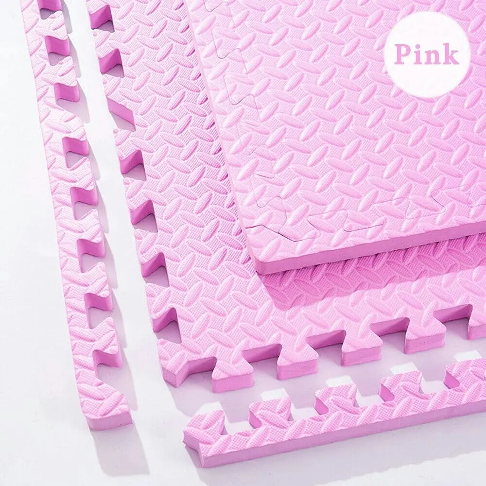 BabiesMart SoftSteps Pink Collection Interlocking Baby Foam Play Mats