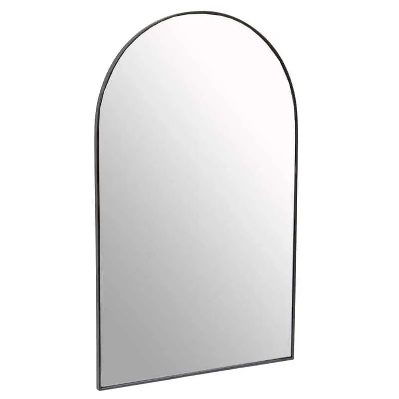 Large Black Arch Design Wall Mirror 80cm