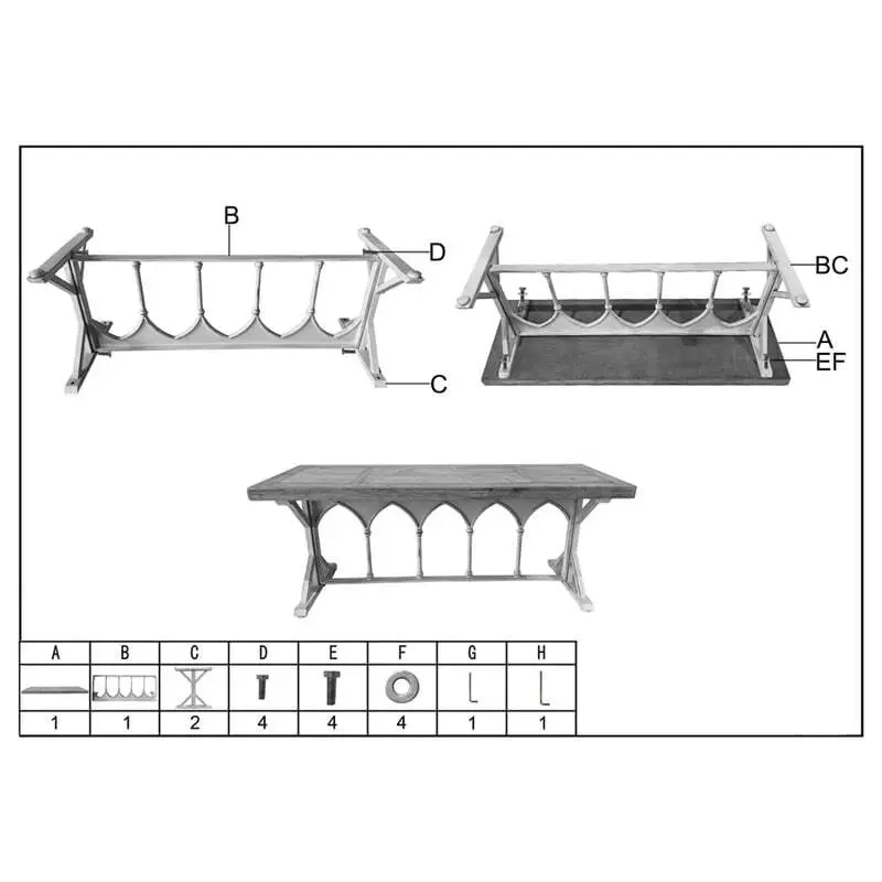 Willow & Silk 115cm Martinique Wooden Bench Console Table