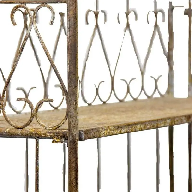 Willow & Silk Metal 200cm Taupe Birdcage 5-Shelf Plant/Art Stand/Organiser