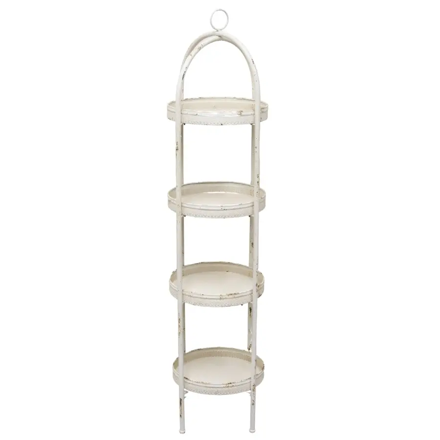 Willow & Silk Metal 154cm 4-Shelf Plant/Flowers Shelf/Organiser/Holder