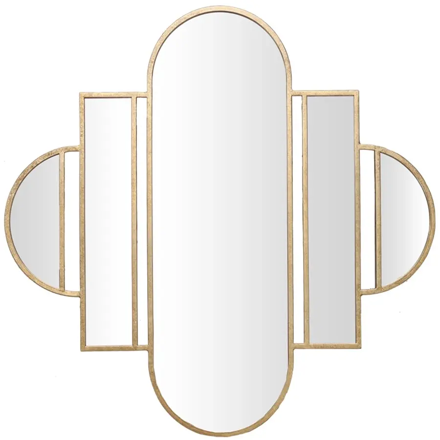 Willow & Silk Golden 83x80cm Multiple Aura Wall Mirror