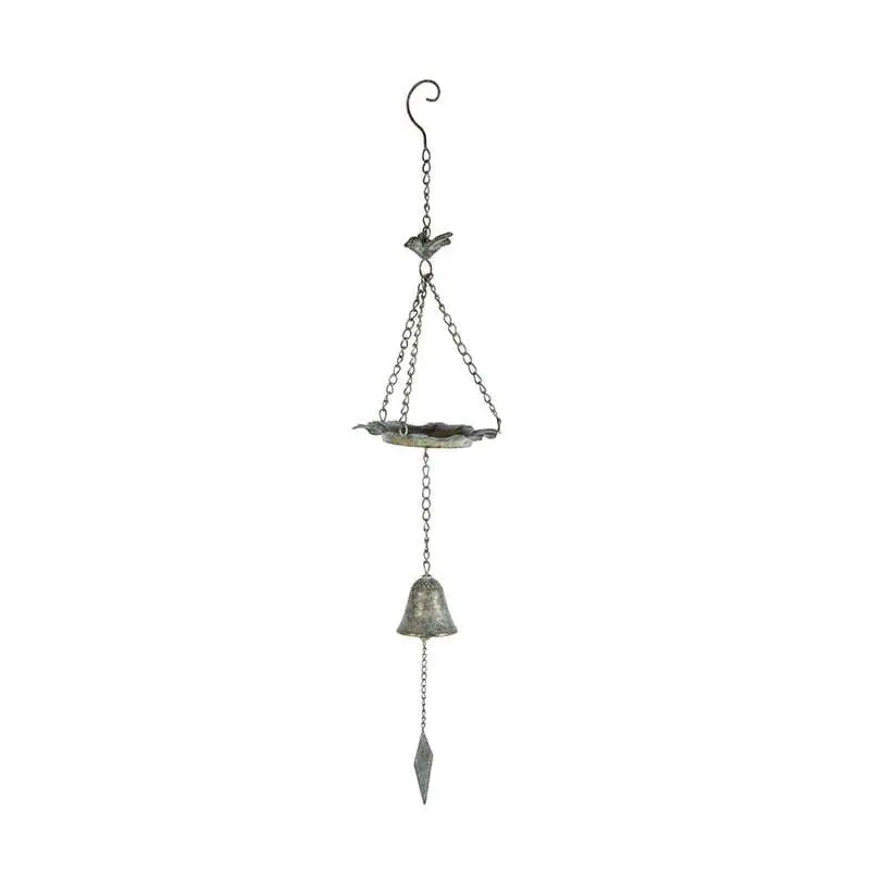 Willow & Silk 84cm Garden Hanging Bird Feeder Green