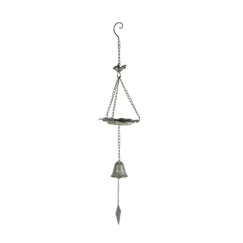 Willow & Silk 84cm Garden Hanging Bird Feeder Green