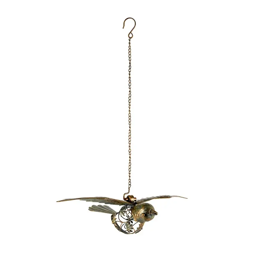 Large Metal Hanging Robin Ornament