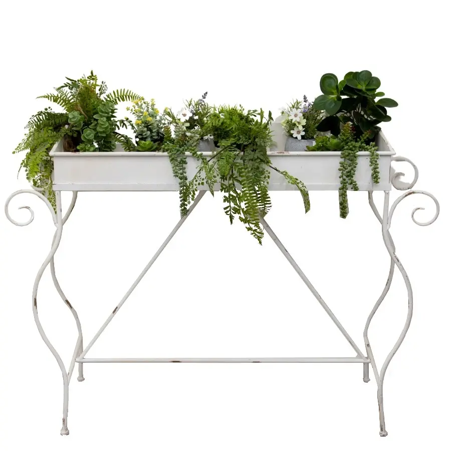 Willow & Silk  Metal 92cm Ornate Pot/Planter Stand on Classic Style Legs