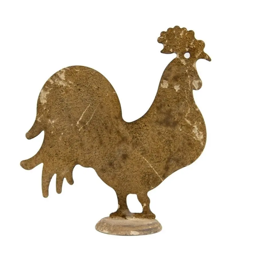 Willow & Silk Rusty 24.5cm Metal Chook Garden Figurine