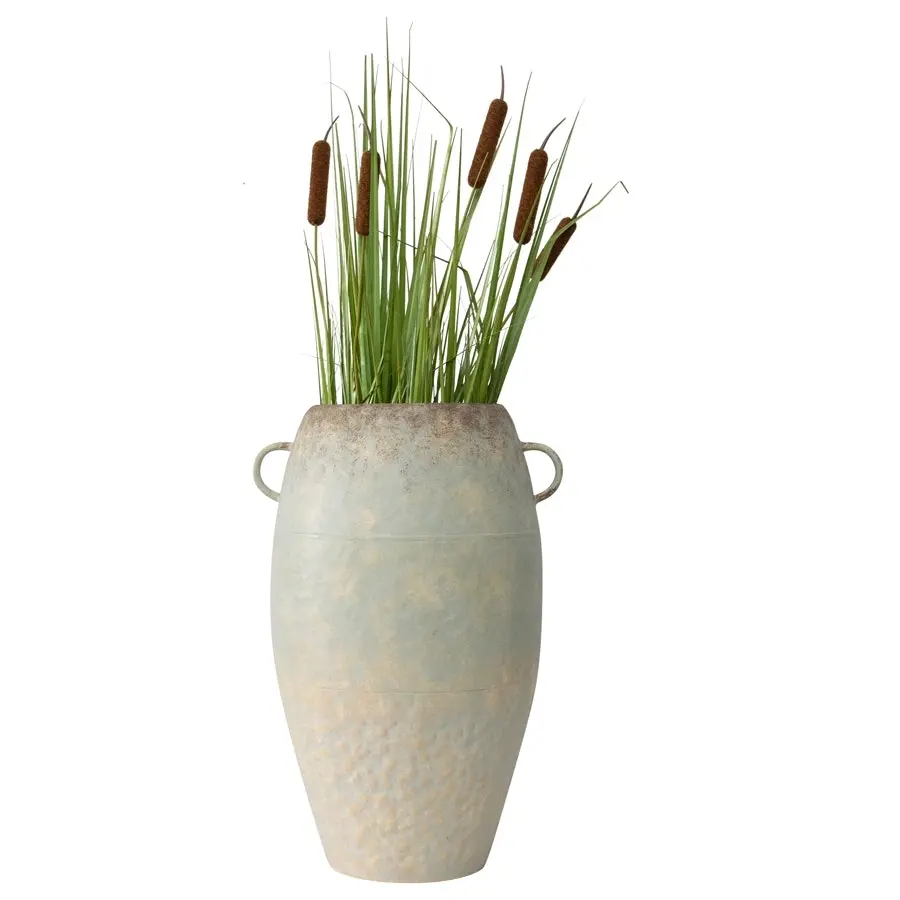 Willow & Silk Coastal Hues 2 Handle Ceramic Vase Pot 47cm