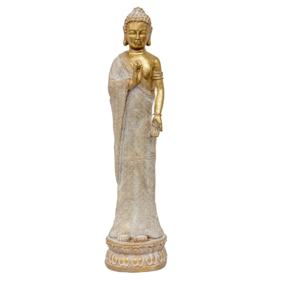 Willow & Silk 49cm Standing Blessing Buddha Figurine/Statue