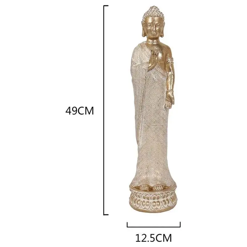 Willow & Silk 49cm Standing Blessing Buddha Figurine/Statue