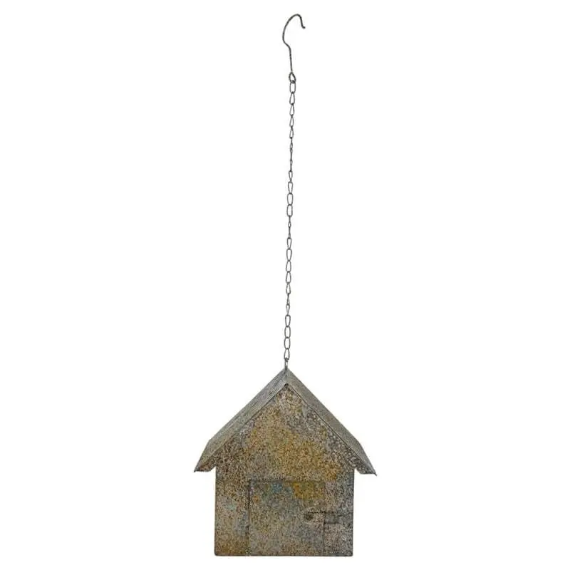 Willow & Silk 21cm Hanging Heart Birdhouse/Feeder