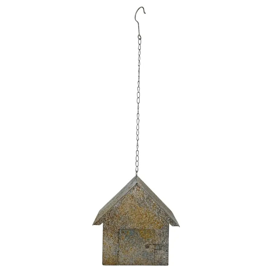 Willow & Silk 21cm Hanging Heart Birdhouse/Feeder