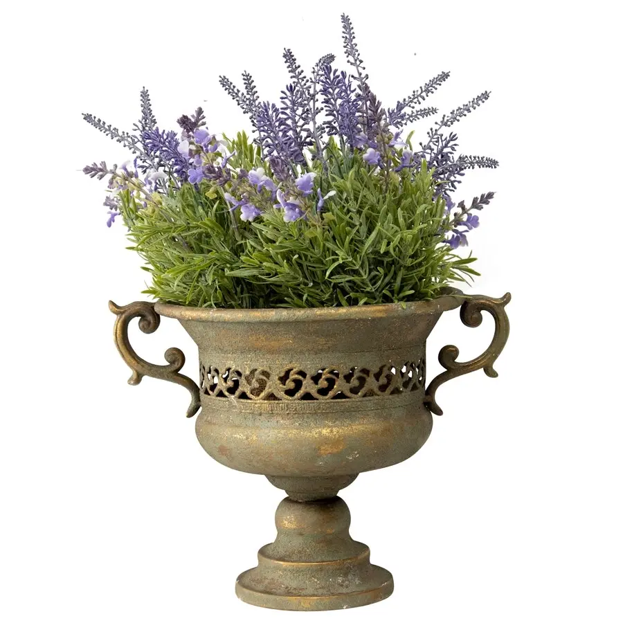 Willow & Silk Rustic 32cm Flowers/Plants Urn/Pot/Planter w/ Handles