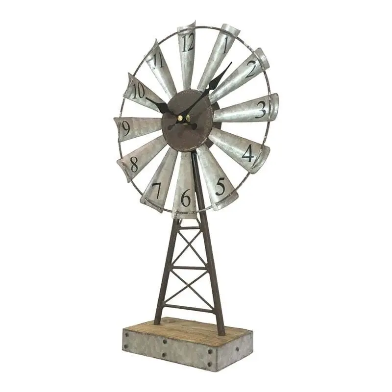 Willow & Silk Windmill Table Clock