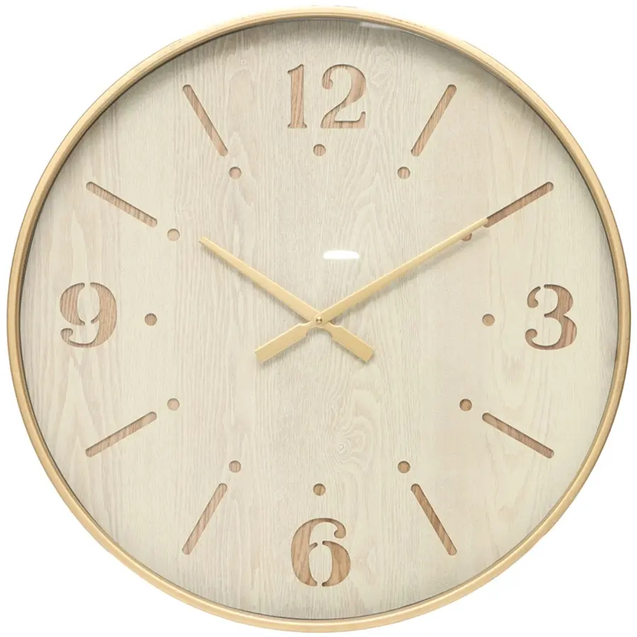 Willow & Silk Metal/MDF 60cm Aura Wall Clock w/ Glass Front