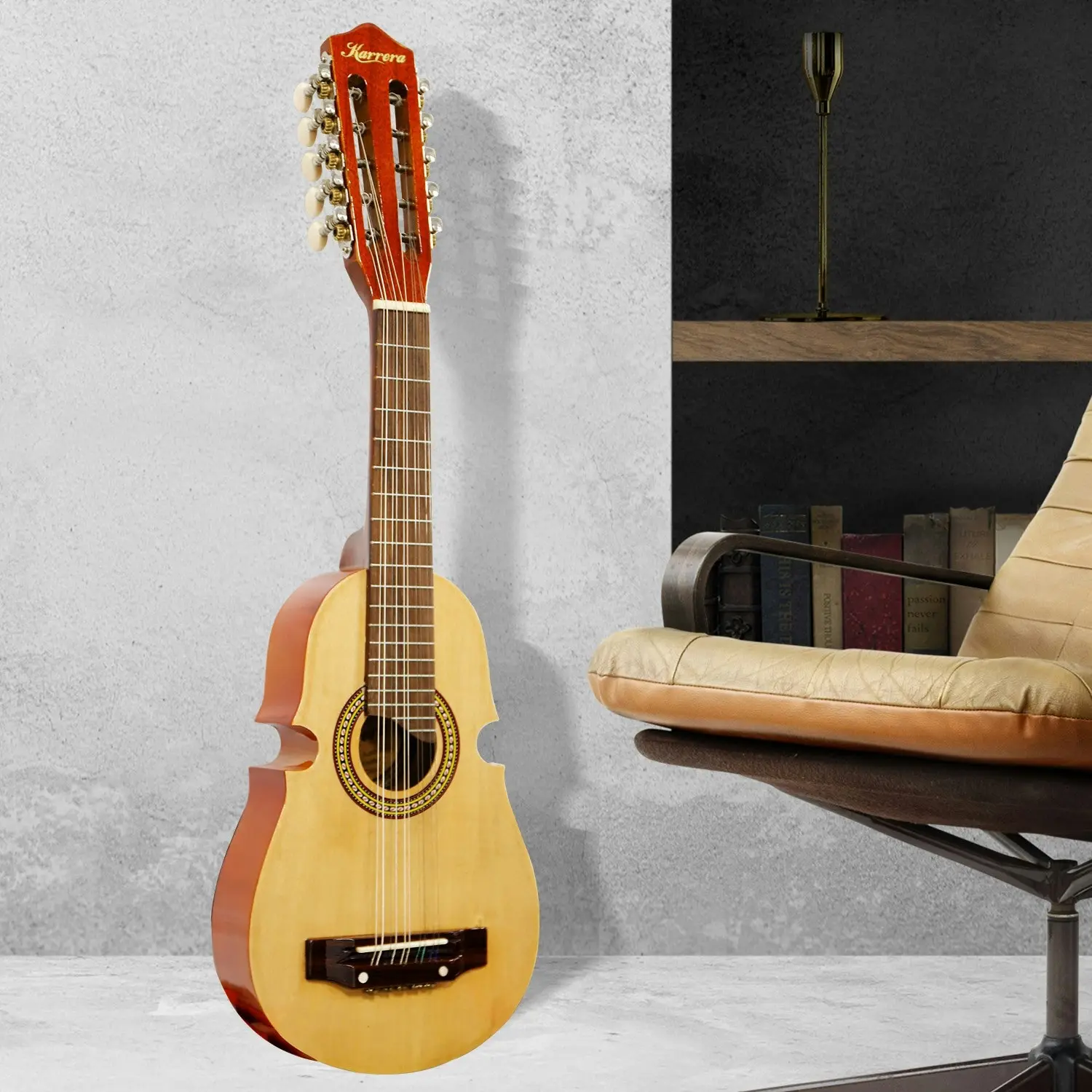 Karrera 25in Cuatro Guitar 10-String Acoustic Guitar - Natural