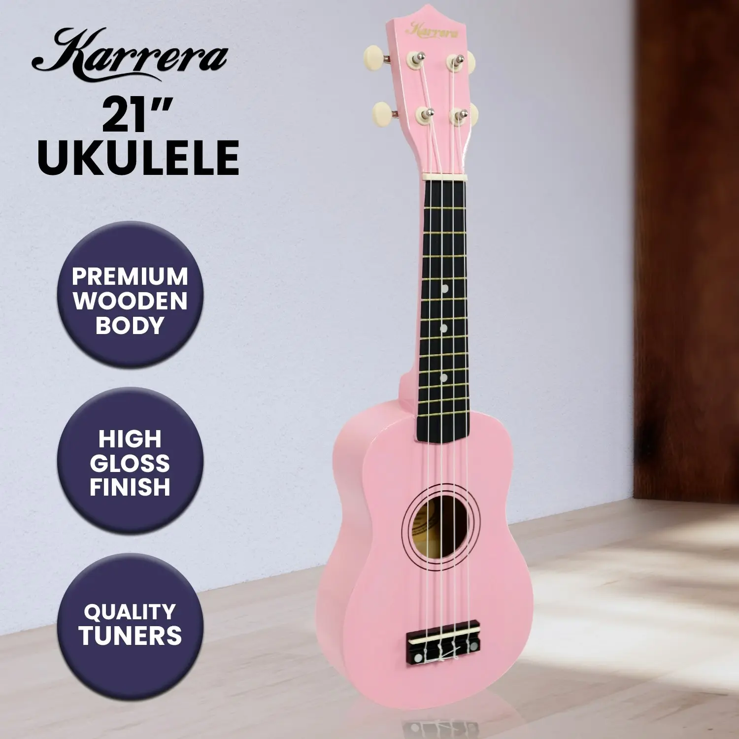 21inch Ukulele from Karrera - Pink