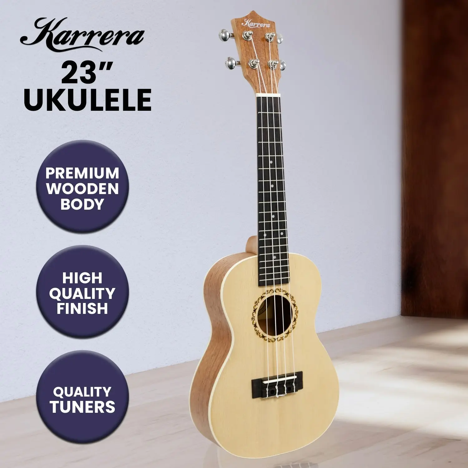 23inch Ukulele from Karrera - Natural