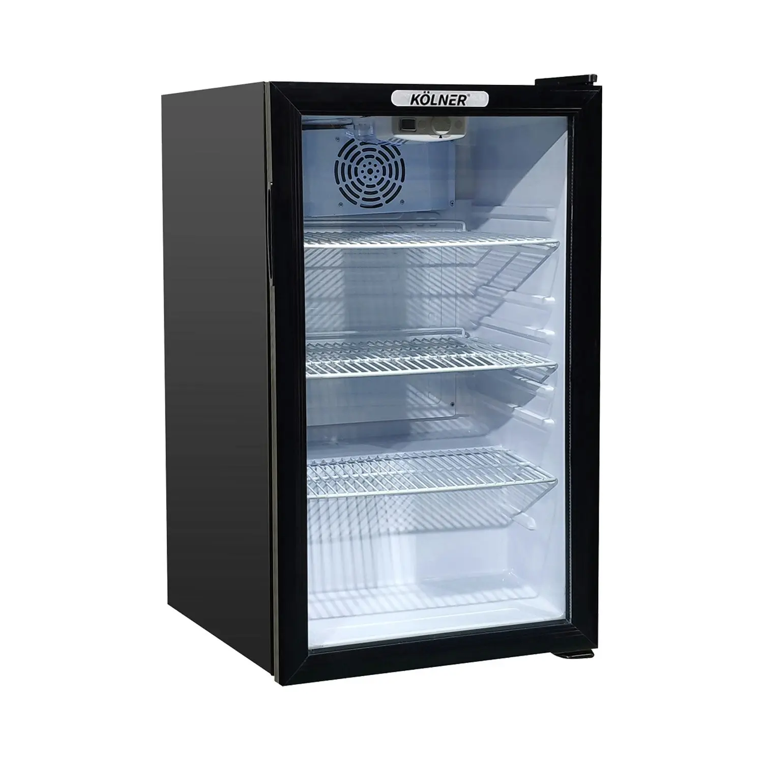 Kolner 100L Mini Bar Fridge Glass Door Beverage Cooler Drinks Refrigerator