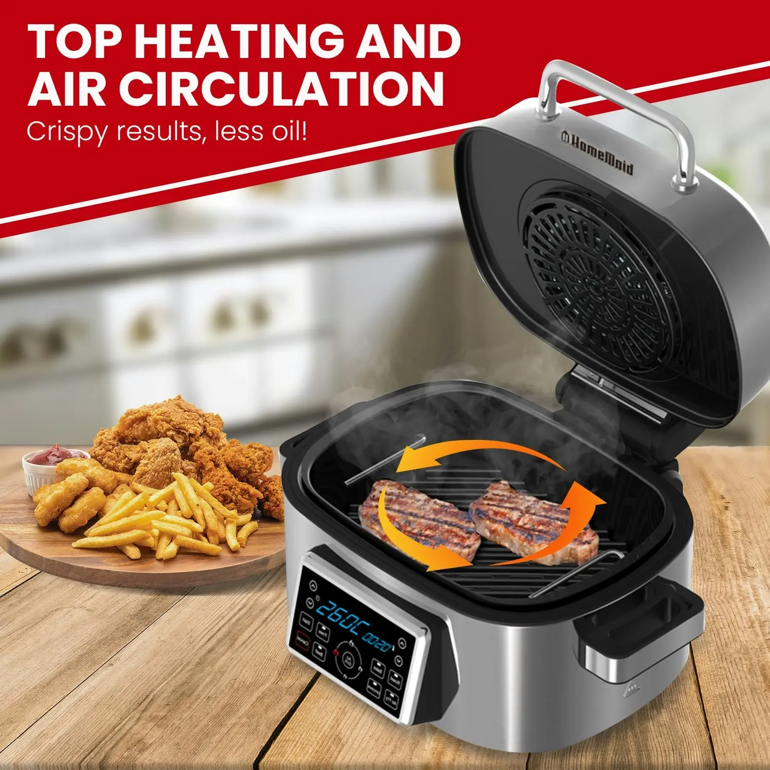 Homemaid Digital 6L Air Fryer and Grill