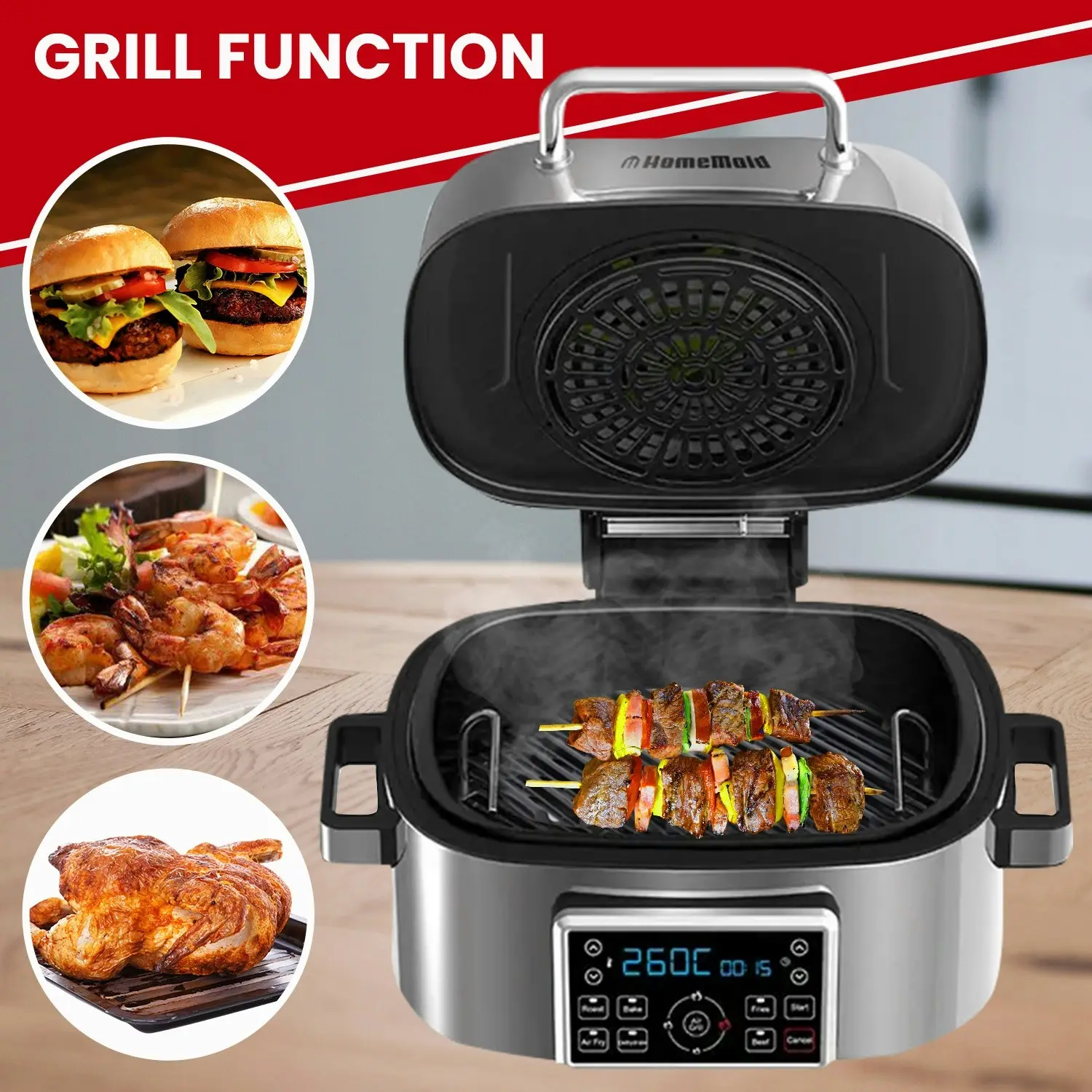 Homemaid Digital 6L Air Fryer and Grill