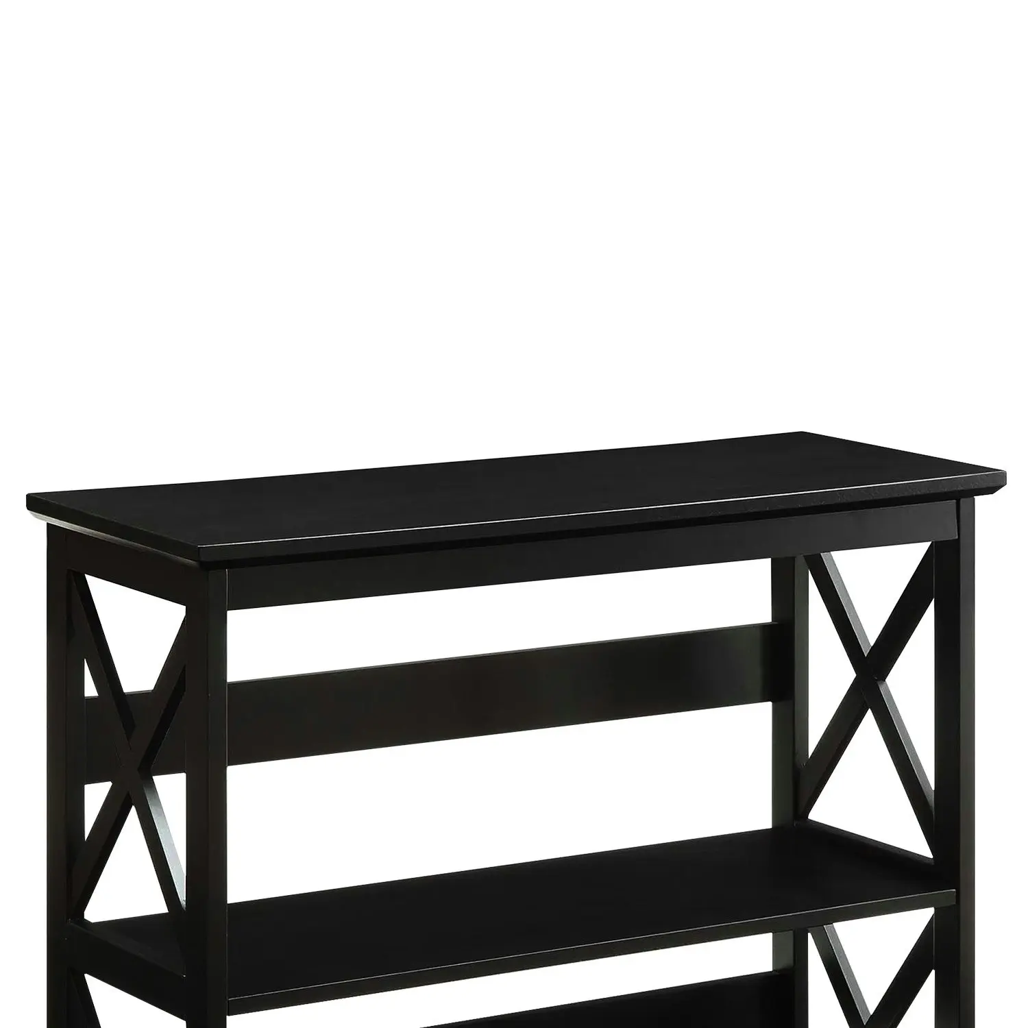 Sarantino Lucas 3-Tier Bookshelf - Black