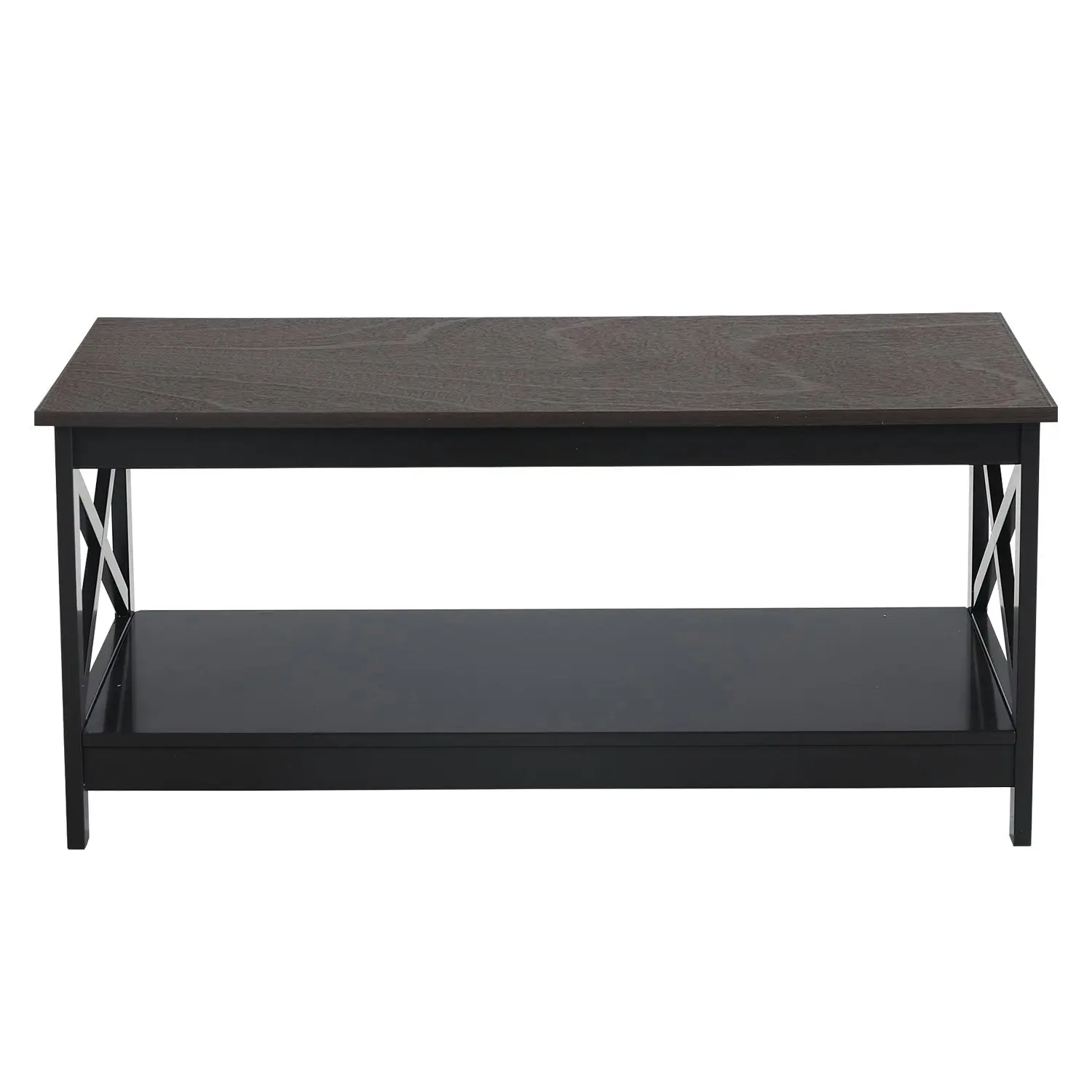 Sarantino Irene Black Cross Coffee Table