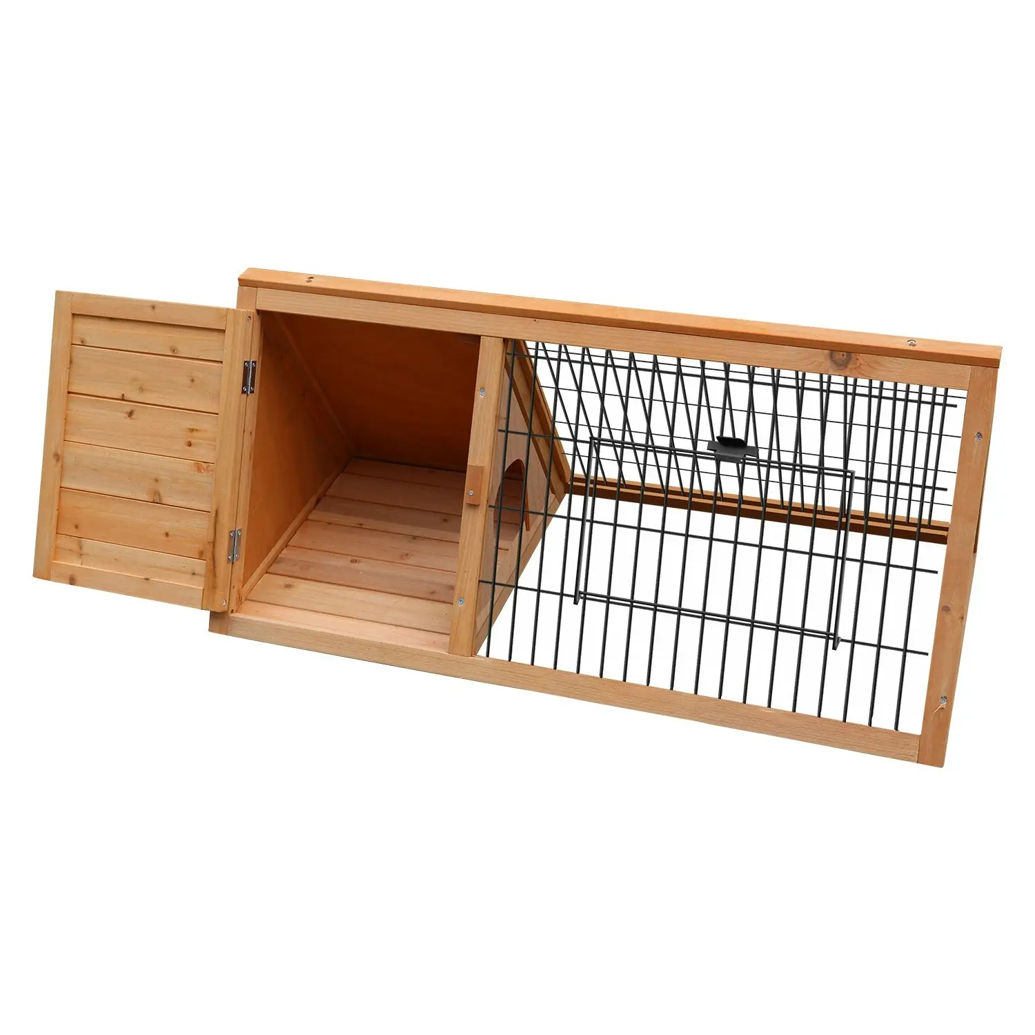 Furtastic Triangle Wooden Rabbit Hutch