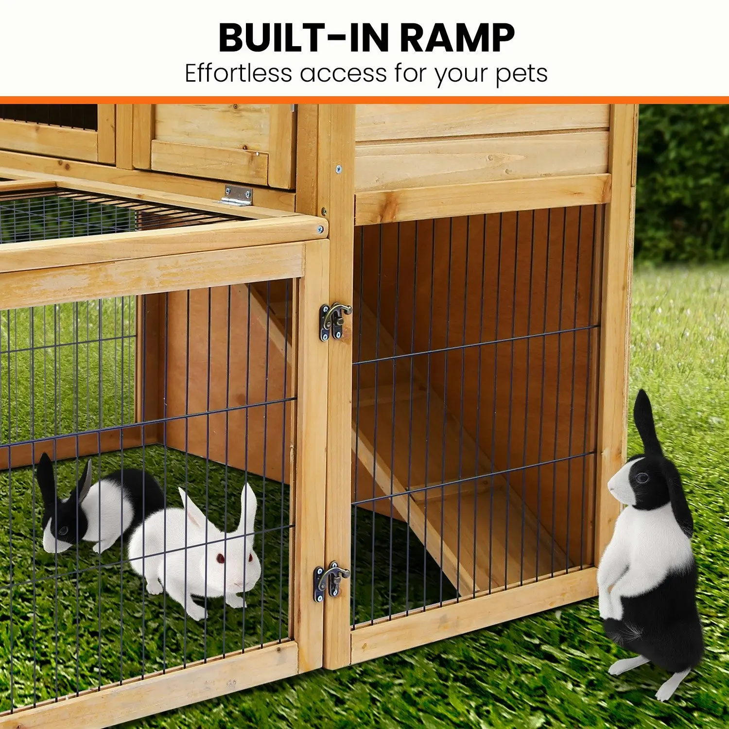 Furtastic 2-Storey Chicken Coop & Rabbit Hutch With Large Run