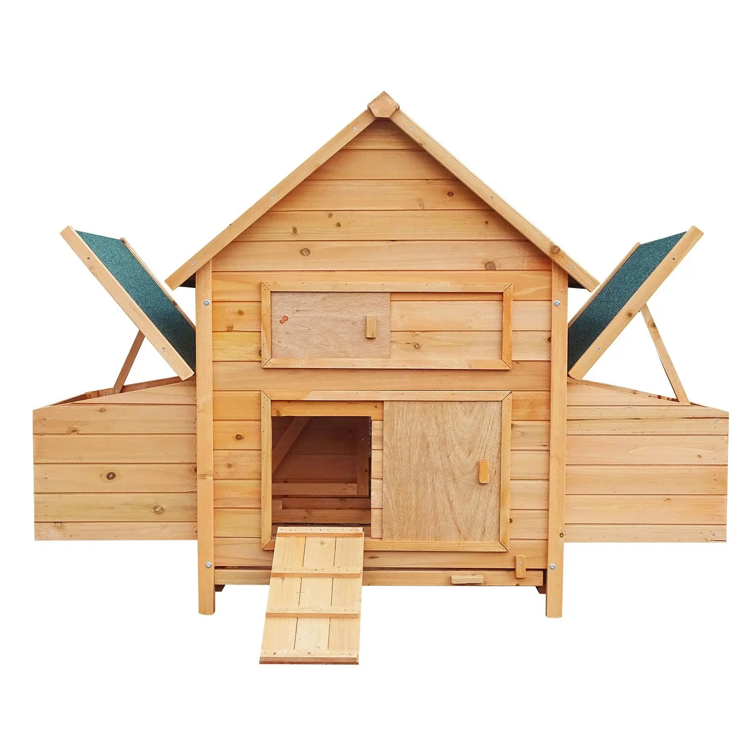 Furtastic Wooden Chicken Coop & Rabbit Hutch With Ramp Nesting Boxes