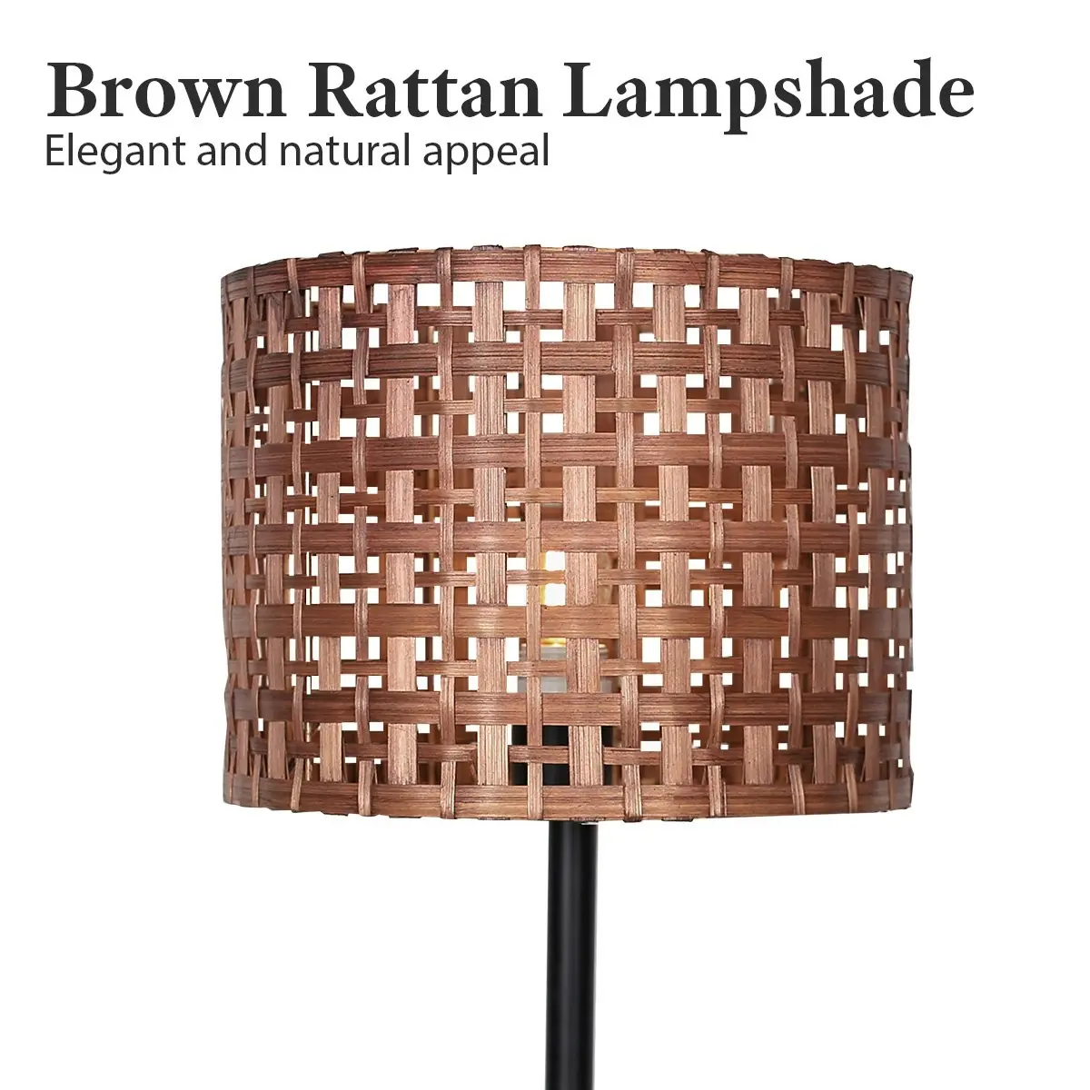 Sarantino Rattan Desk Lamp