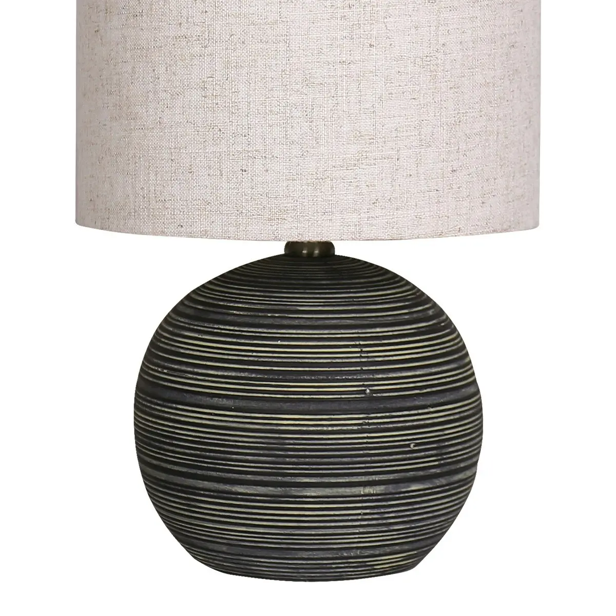 Sarantino Ceramic Table Lamp with Striped Pattern